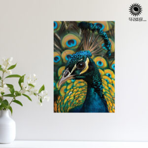 Peacock Grace and Positivity Wall Poster