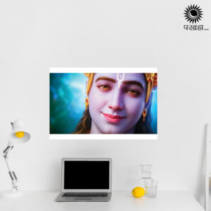 Shri Krishna Close-Up Divine Face Wall Frame