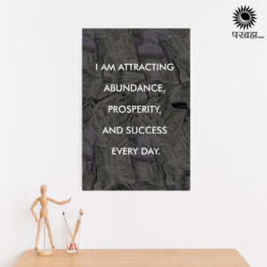 Money & Abundance Manifestation Affirmation Poster