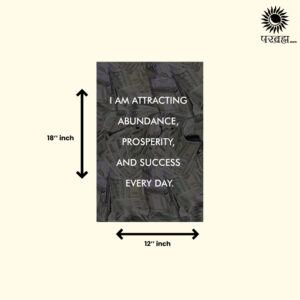 Money & Abundance Manifestation Affirmation Poster size